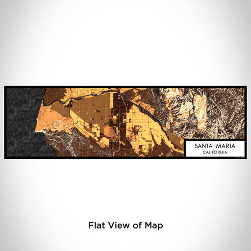 Flat View of Map Custom Santa Maria California Map Enamel Mug in Ember
