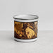 Front View Custom Santa Maria California Map Enamel Mug in Ember