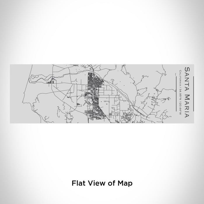 Rendered View of Santa Maria California Map Engraving on 10oz Stainless Steel Insulated Cup with Sipping Lid
