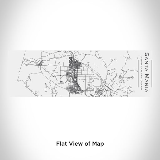 Rendered View of Santa Maria California Map Engraving on 10oz Stainless Steel Insulated Cup with Sliding Lid in White