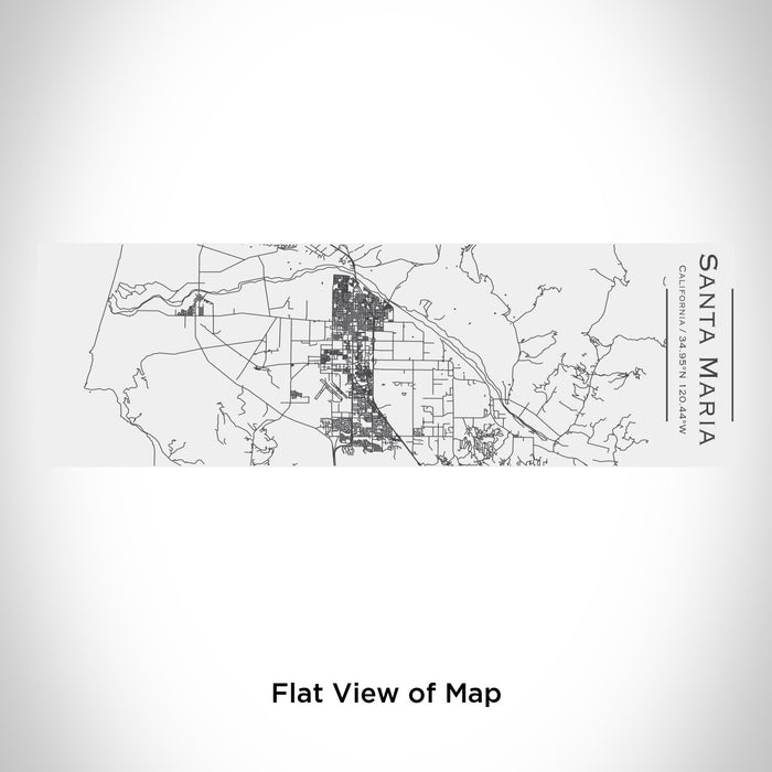 Rendered View of Santa Maria California Map Engraving on 10oz Stainless Steel Insulated Cup with Sliding Lid in White