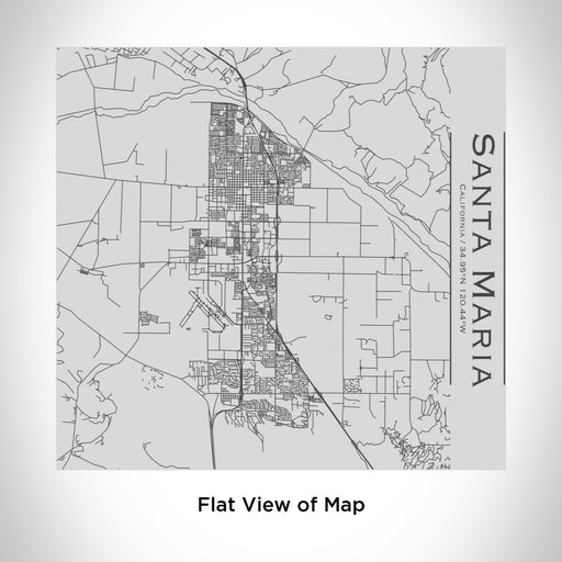 Rendered View of Santa Maria California Map Engraving on 17oz Stainless Steel Insulated Tumbler