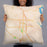 Person holding 22x22 Custom Santa Maria California Map Throw Pillow in Watercolor