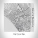 Rendered View of Santa Monica California Map Engraving on 17oz Stainless Steel Insulated Tumbler