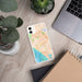 Custom Santa Monica California Map Phone Case in Watercolor
