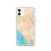 Custom Santa Monica California Map Phone Case in Watercolor
