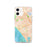 Custom Santa Monica California Map iPhone 12 Phone Case in Watercolor