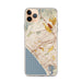Custom Santa Monica California Map Phone Case in Woodblock
