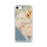 Custom Santa Monica California Map iPhone SE Phone Case in Woodblock