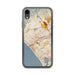 Custom Santa Monica California Map Phone Case in Woodblock