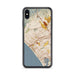 Custom Santa Monica California Map Phone Case in Woodblock