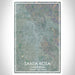 Santa Rosa California Map Print Portrait Orientation in Afternoon Style With Shaded Background