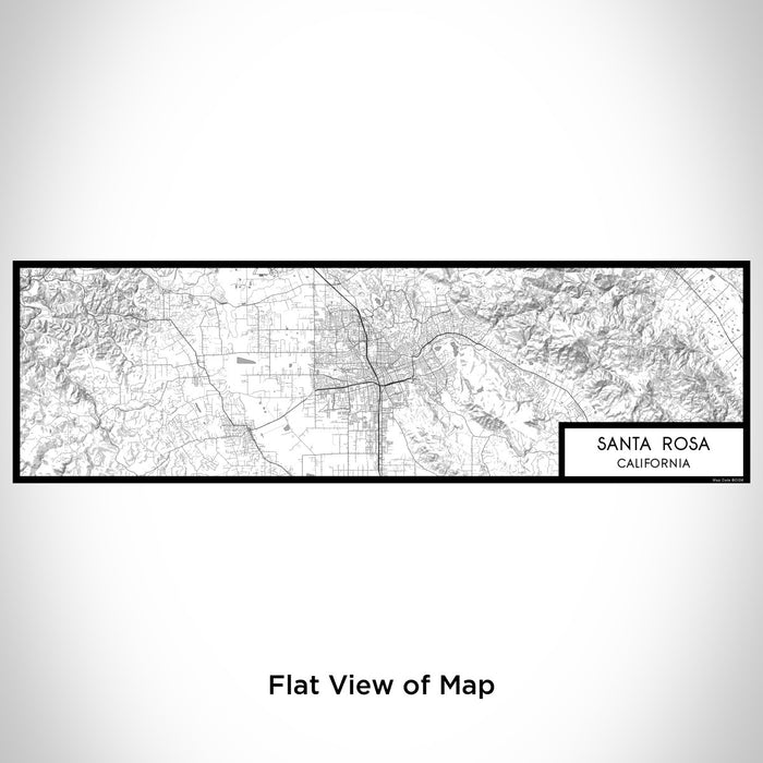 Flat View of Map Custom Santa Rosa California Map Enamel Mug in Classic