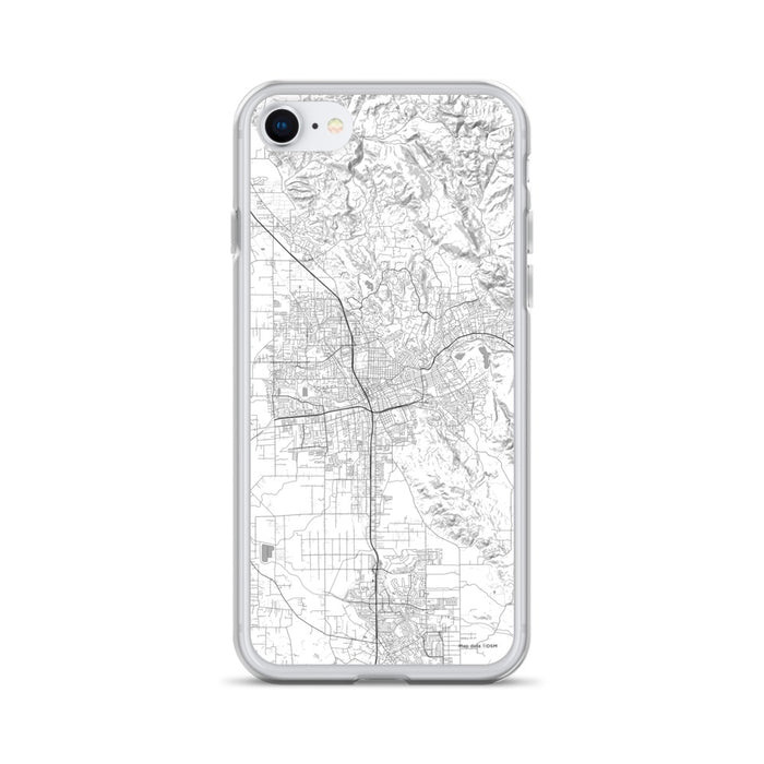 Custom Santa Rosa California Map iPhone SE Phone Case in Classic