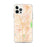 Custom Santa Rosa California Map iPhone 12 Pro Max Phone Case in Watercolor