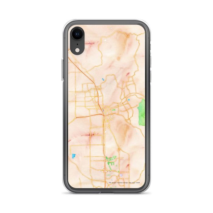 Custom Santa Rosa California Map Phone Case in Watercolor