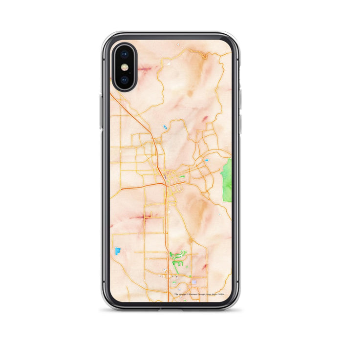 Custom Santa Rosa California Map Phone Case in Watercolor