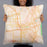 Person holding 22x22 Custom Santa Rosa California Map Throw Pillow in Watercolor
