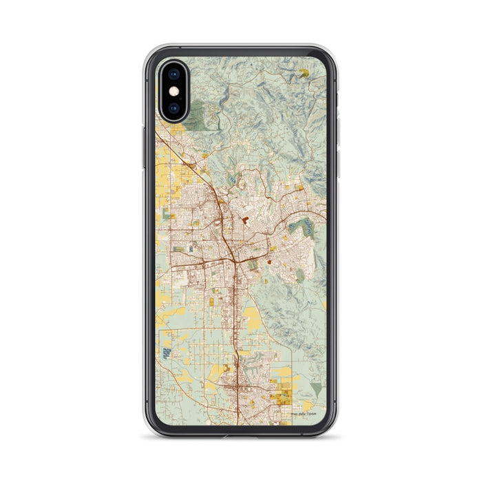 Custom Santa Rosa California Map Phone Case in Woodblock