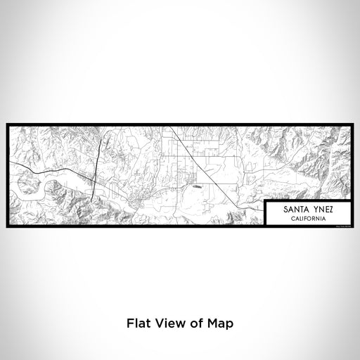 Flat View of Map Custom Santa Ynez California Map Enamel Mug in Classic