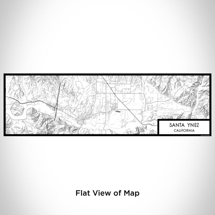 Flat View of Map Custom Santa Ynez California Map Enamel Mug in Classic