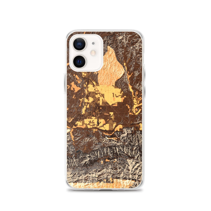 Custom Santa Ynez California Map Phone Case in Ember