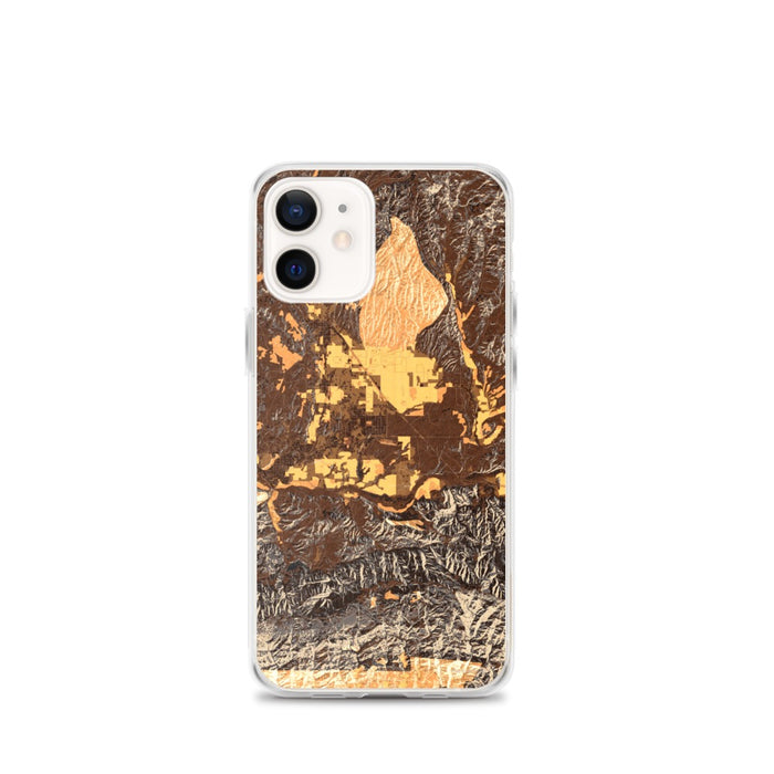 Custom Santa Ynez California Map Phone Case in Ember