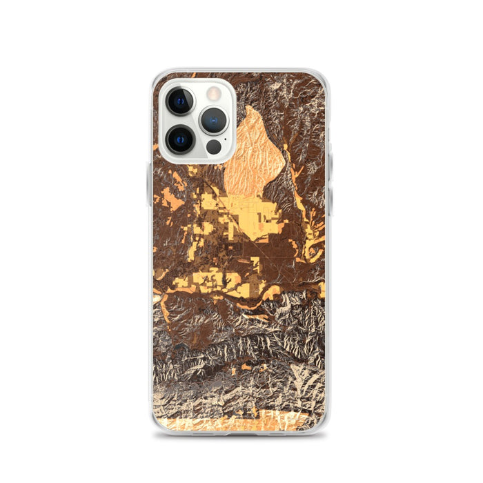 Custom Santa Ynez California Map Phone Case in Ember