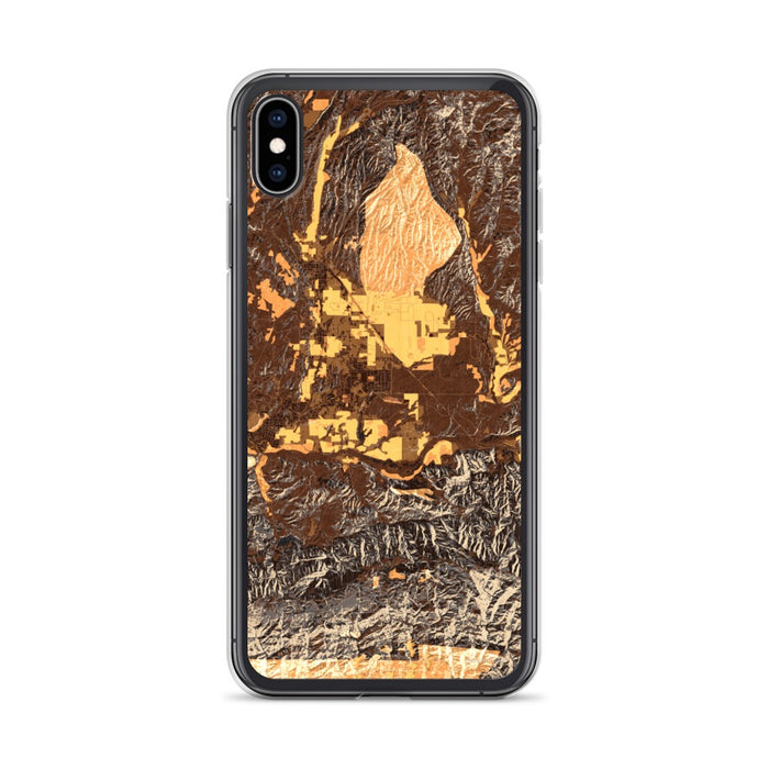 Custom Santa Ynez California Map Phone Case in Ember