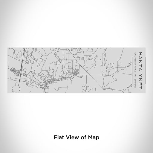 Rendered View of Santa Ynez California Map Engraving on 10oz Stainless Steel Insulated Cup with Sipping Lid