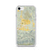 Custom Santa Ynez California Map Phone Case in Woodblock