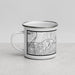 Left View Custom Santee California Map Enamel Mug in Classic