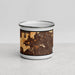 Front View Custom Santee California Map Enamel Mug in Ember
