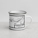 Right View Custom Saranac Lake New York Map Enamel Mug in Classic