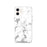 Custom iPhone 12 Saranac Lake New York Map Phone Case in Classic