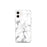 Custom iPhone 12 mini Saranac Lake New York Map Phone Case in Classic