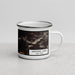 Right View Custom Saranac Lake New York Map Enamel Mug in Ember