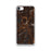 Custom iPhone SE Saranac Lake New York Map Phone Case in Ember