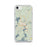 Custom iPhone SE Saranac Lake New York Map Phone Case in Woodblock