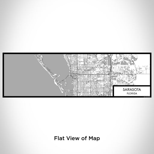 Flat View of Map Custom Sarasota Florida Map Enamel Mug in Classic