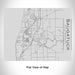 Rendered View of Saugatuck Michigan Map Engraving on 20oz Stainless Steel Insulated Bottle with Bamboo Top