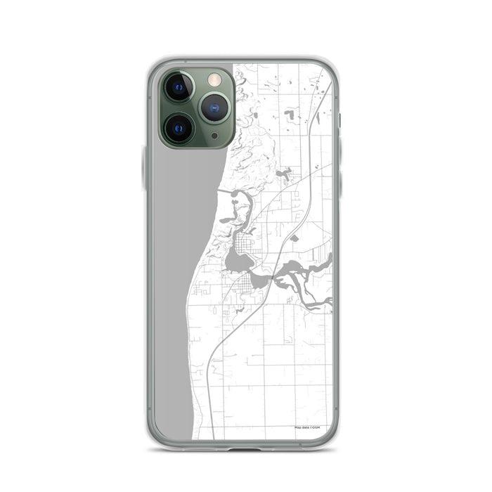 Custom iPhone 11 Pro Saugatuck Michigan Map Phone Case in Classic