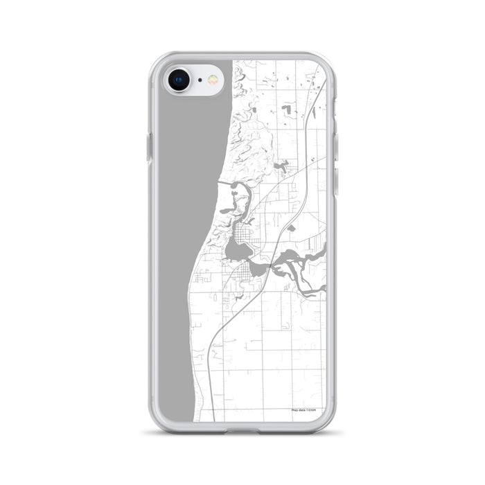Custom iPhone SE Saugatuck Michigan Map Phone Case in Classic