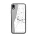 Custom iPhone XR Saugatuck Michigan Map Phone Case in Classic
