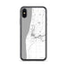 Custom iPhone X/XS Saugatuck Michigan Map Phone Case in Classic