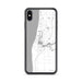 Custom iPhone XS Max Saugatuck Michigan Map Phone Case in Classic