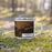 Right View Custom Saugatuck Michigan Map Enamel Mug in Ember on Grass With Trees in Background