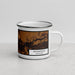 Right View Custom Saugatuck Michigan Map Enamel Mug in Ember