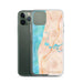 Custom Saugatuck Michigan Map Phone Case in Watercolor