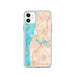 Custom iPhone 11 Saugatuck Michigan Map Phone Case in Watercolor